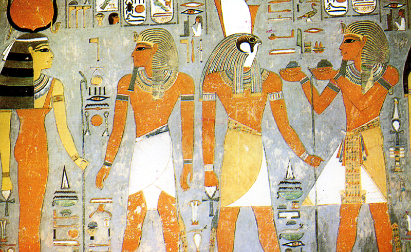  Рис. 87 – Настенная египетская роспись