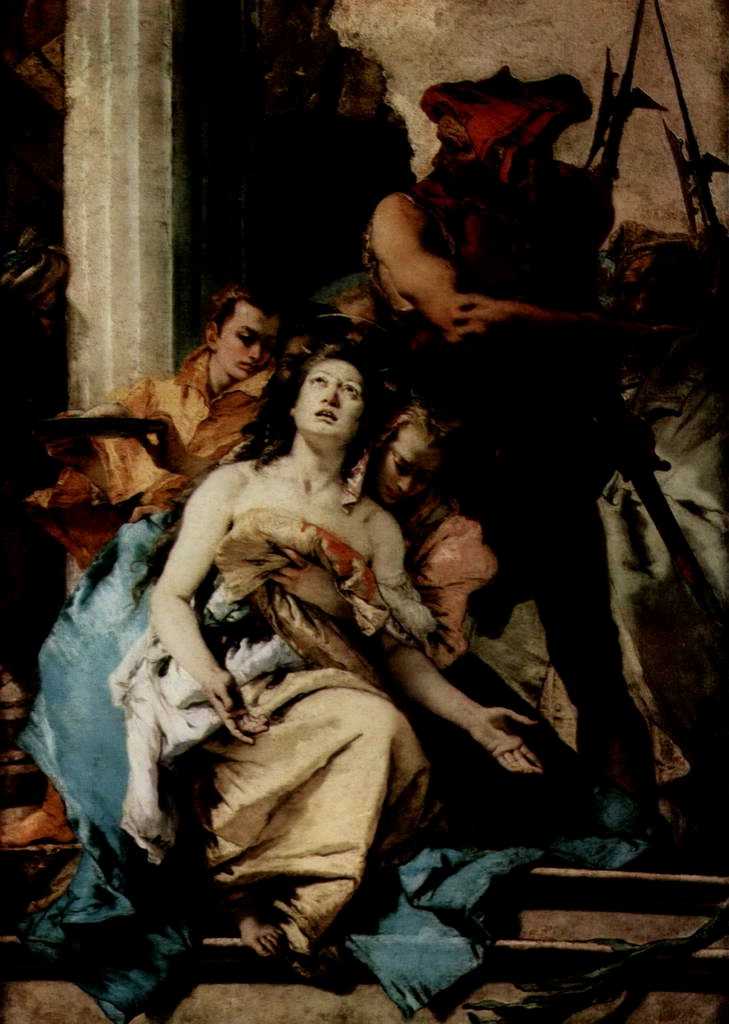 Рис. 217 - "Мучение Св. Агаты". Картина Джованни Баттиста Тьеполо в музее короля Фридриха в Берлине