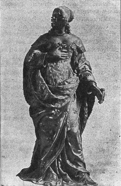 Рис. 118 - Бронзовая статуя Анны Австрийской работы Симона Гиллена в Париже. По фотографии А. Жиродона в Париже