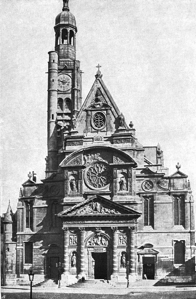 Рис. 110 - Церковь Сен-Этьен на Горе в Париже. По фотографии Леви в Париже
