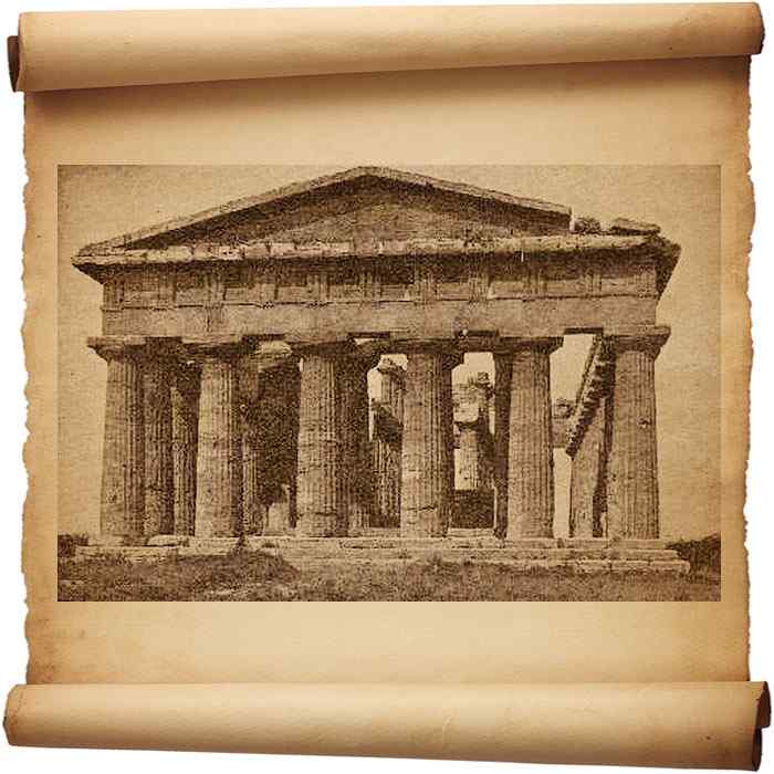 Рис. 237 – Храм Посейдона в Пестуме. С фотографии Зоммера