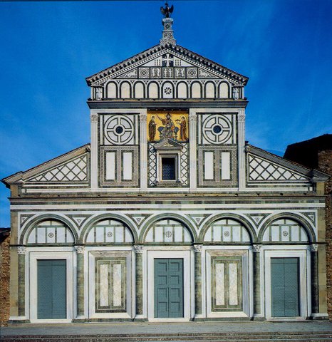 Рис. 80. Церковь Сан-Миньято аль Монте во Флоренции.