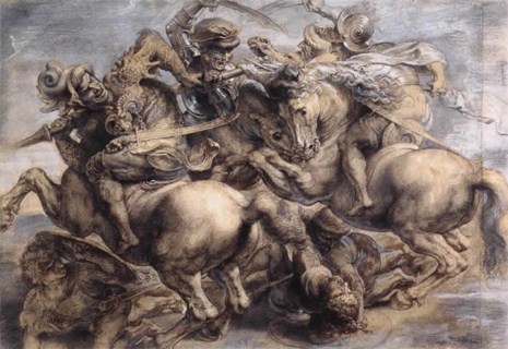 Рис.5 — картина Битвы при Ангиари. 