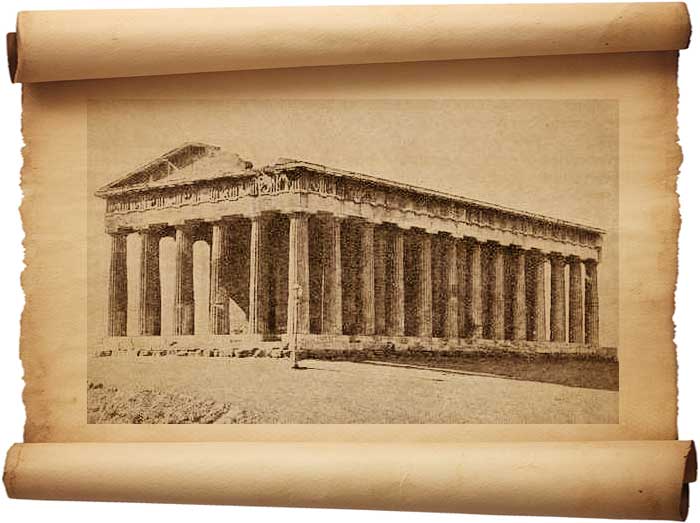 Рис. 239 – Храм на Рыночной площади в Афинах (Фезейон). С фотографии