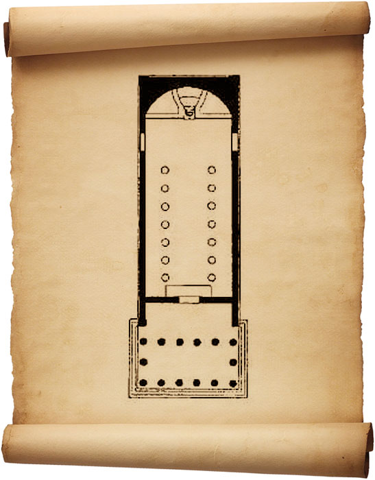Рис. 298 - План храма Кабиров на Самофракии. По Ниманну