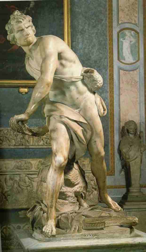 Рис. 104 - Давид на вилле Боргезе в Риме работы Лоренцо Бернини.