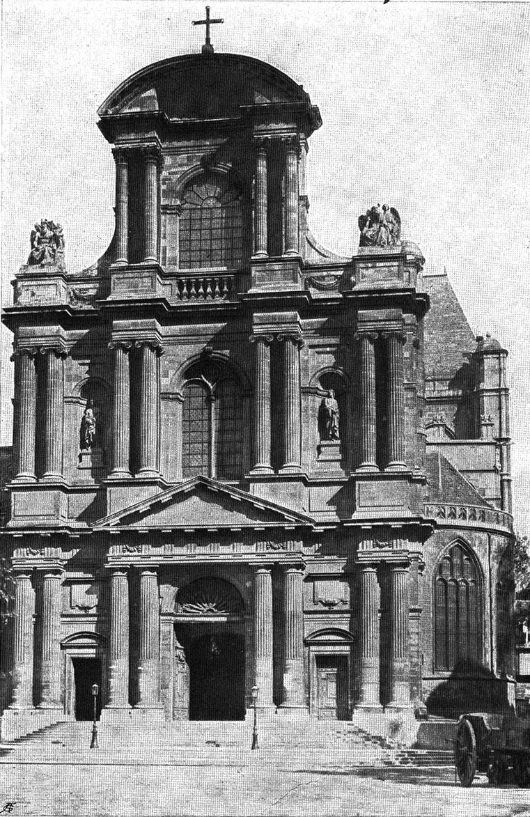 Рис. 112 - Саломон де Бросс. Фасад церкви Сен-Жерве в Париже. По фотографии Леви в Париже