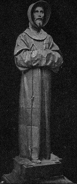 Рис. 132 - Деревянная статуя св. Франциска в Толедском соборе работы Педро де Мена. По фотографии Лорана в Мадриде