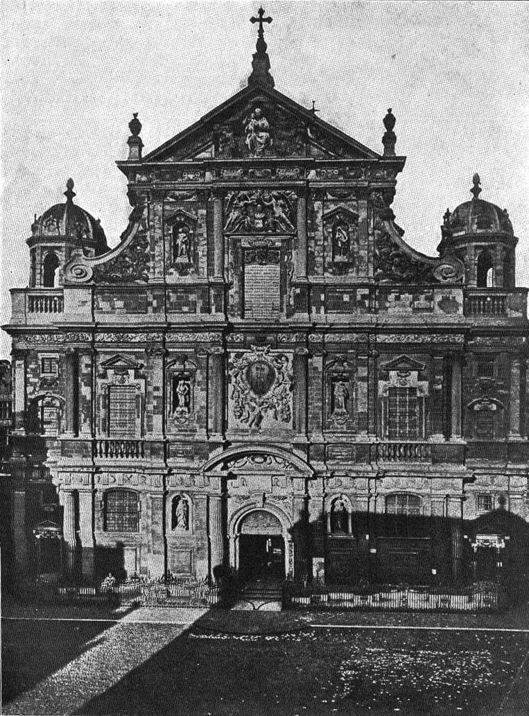 Рис. 144 - Гуйссенс и Агильон. Фасад церкви Иезуитов в Антверпене.