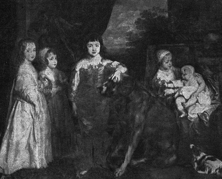 Рис. 154 - "Дети Карла I". Картина Ван Дейка в Виндзоре. По фотографии Ф. Ганфштенгля в Мюнхене