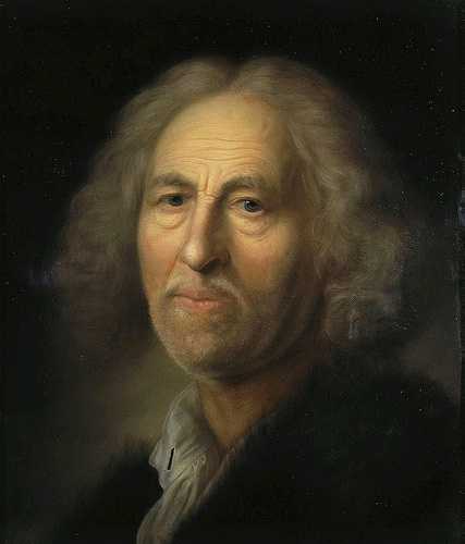 Портрет старика работы Бальтазара Деннера в Королевской картинной галерее в Дрездене