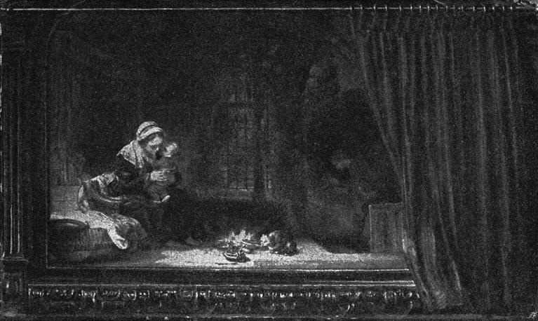 Рис. 171 - "Святое семейство". Картина Рембрандта в Кассельской галерее. По фотографии Ф. Ганфштенгля в Мюнхене