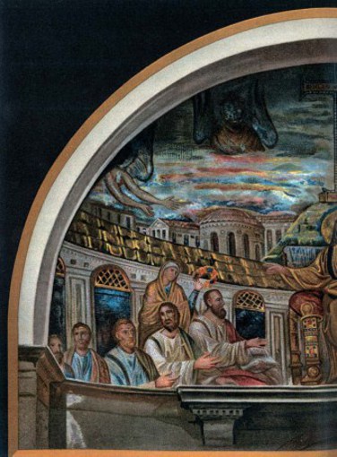 Рис. 17. Мозаика в апсиде церкви св. Пуденцианыв Риме.