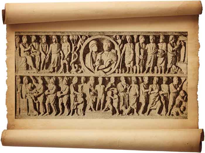 Рис. 29.Римский христианский саркофаг в Латеране.