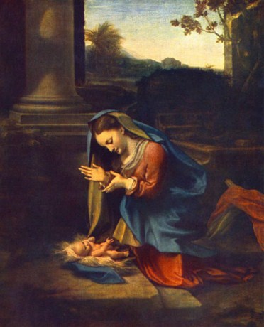 Рис.55 – “Дева Мария, поклоняющаяся Младенцу”