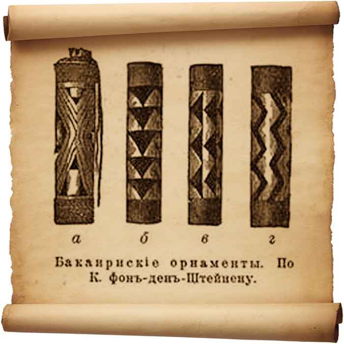  Рис.56 – Орнаменты племени Бакаири.